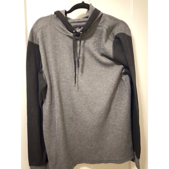 Blue Gear Hoody Light & Dark Grey Size‎ Large Waffle Print - Picture 1 of 4